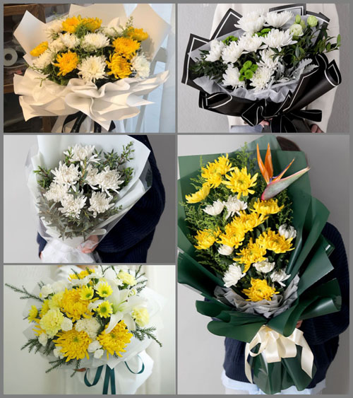 陕西咸阳市旬邑县城关街道焦家河村白事花束代送